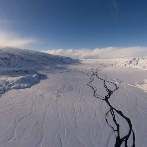 New perspective, mountain landscape